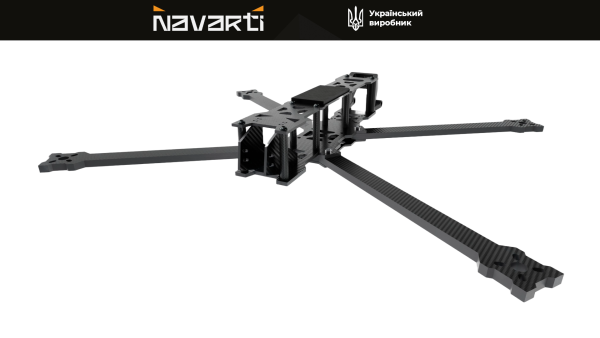 Рама для FPV дрона Navarti Hunter (Карбон) 10" (з 3D друком для антен) - фото