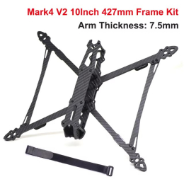 Рама для FPV дрона Mark4 V2 10 дюймів (фігурні стійки) (карбонова з 3D друком для антен) - фото