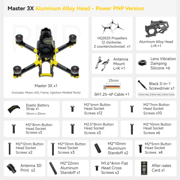 Комплект SpeedyBee Master 3X Modular O3/O4 Pro (PNP, Alluminium Head) - фото №5