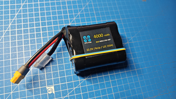 Акумуляторна батарея для FPV дрона 4000 mAh 6s1p 50A на оригінальних EVE INR21700-40P - фото №2