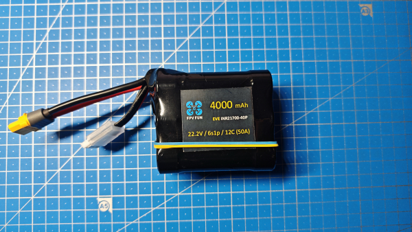 Акумуляторна батарея для FPV дрона 4000 mAh 6s1p 50A на оригінальних EVE INR21700-40P - фото №3
