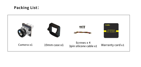 Камера FPV Caddx Ant Camera Nano 14*14 mm 4:3 Silver (1200 TVL) - фото №4