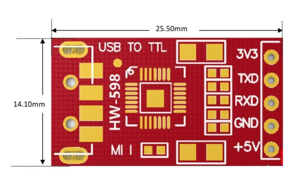 Адаптер USB - TTL (UART) CP2102 (для прошивки модулів ELRS) - фото №3