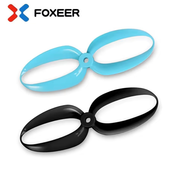 Пропелери 5 дюймів Foxeer Donut 5145, комплект 2 пари (Блакитні) - фото